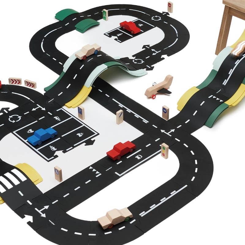 Carretera Flexible 40 piezas King of the Road Way to Play - Aúpa Organics