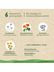 Kit Semillas Flores Comestibles Ecológicas Huerto y Cocina - Aúpa Organics