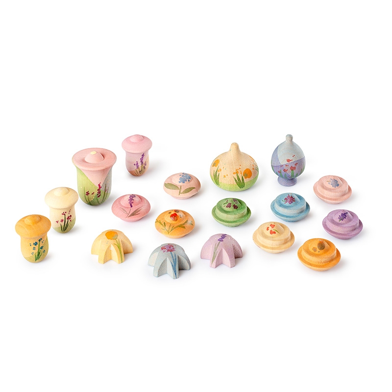 Set de Flores de Madera "Flower Meadow" de Grapat - Aúpa Organics