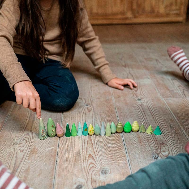 Set de Árboles de Madera "Flower Meadow" de Grapat - Aúpa Organics