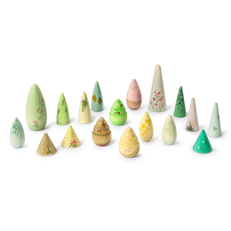 Set de Árboles de Madera "Flower Meadow" de Grapat - Aúpa Organics