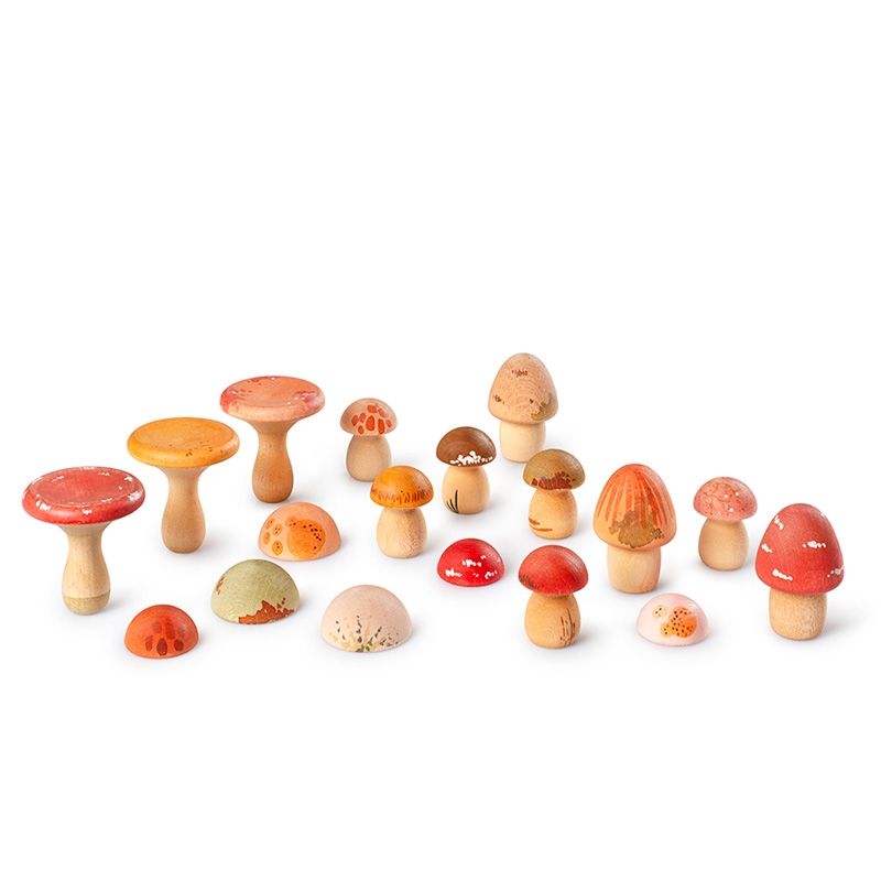 Set de Setas de Madera "Mushroom Grove" de Grapat - Aúpa Organics