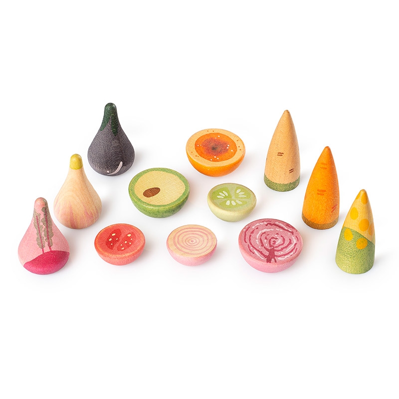 Set de Verduras de Madera "Veggies" de Grapat - Aúpa Organics
