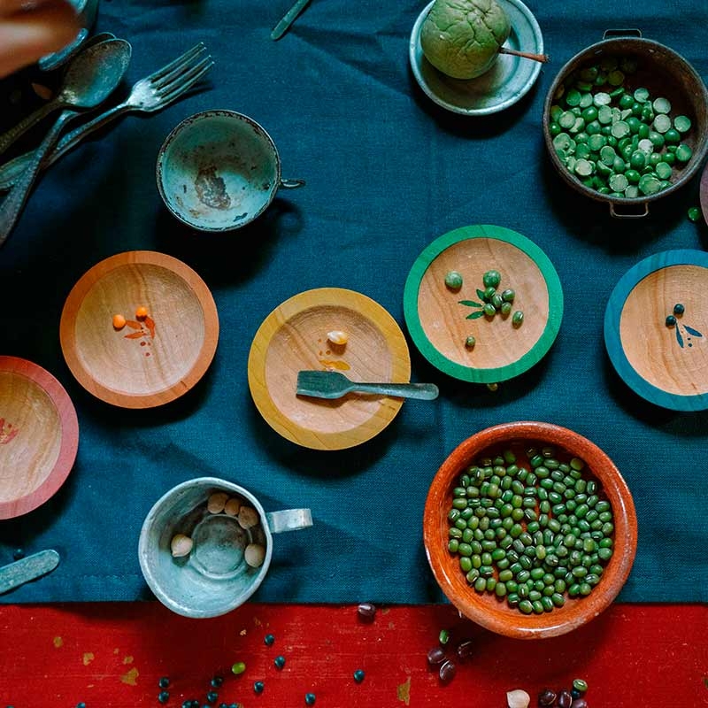 Set de 6 platos de Madera "Dishes" de Grapat - Aúpa Organics