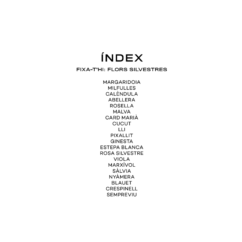 Fixa’t-hi: flors silvestres. Guia visual per conèixer les flors silvestres - Aúpa Organics
