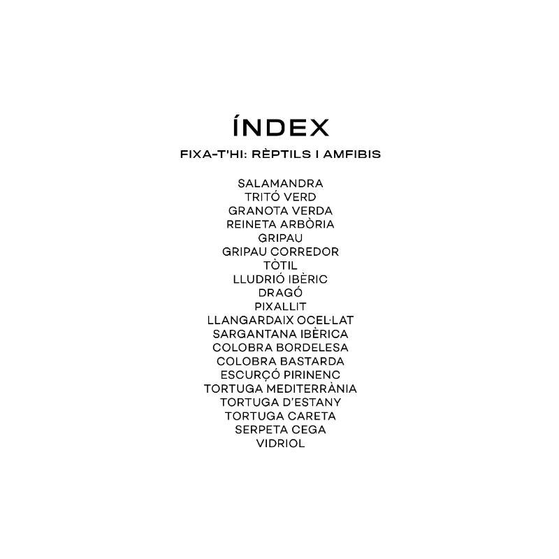 Fixa’t-hi: rèptils i amfibis. Guia visual per conèixer els rèptils i amfibis - Aúpa Organics