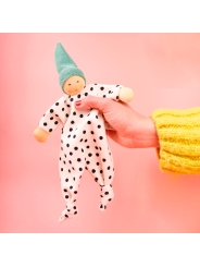 Doudou Dots Negro, Blanco y Azul - Nanchen Natur