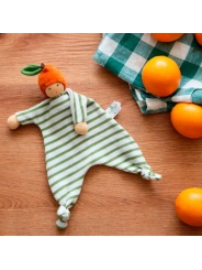 Doudou de algodón orgánico "Pequeña Naranja" Nanchen Natur - Aúpa Organics