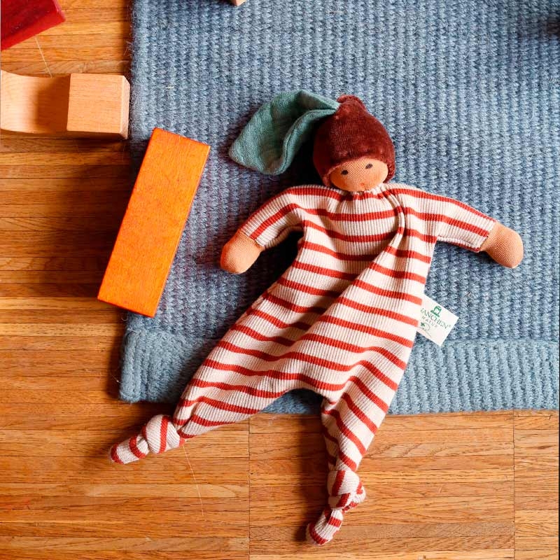 Doudou de algodón orgánico "Pequeña Castaña" Nanchen Natur - Aúpa Organics