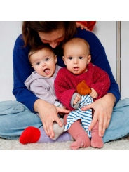 Doudou de algodón orgánico "Oso Azul" Nanchen Natur - Aúpa Organics