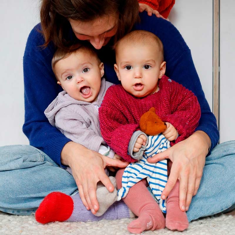 Doudou de algodón orgánico "Oso Azul" Nanchen Natur - Aúpa Organics