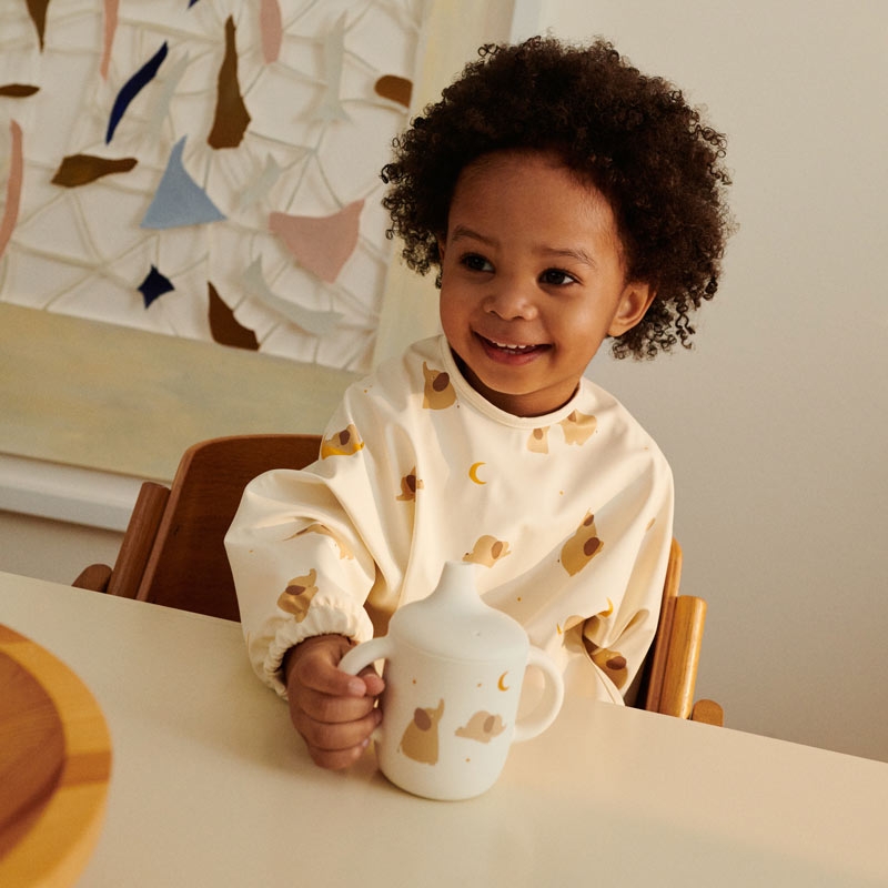 Taza de Aprendizaje de Silicona Premium "Cats and Dogs" de Liewood - Aúpa Organics