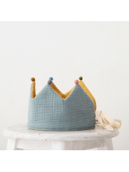 Corona de Cumpleaños de tela Mustard-Mint de Monocrom - Aúpa Organics