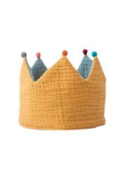 Corona de Cumpleaños de tela Mustard-Mint de Monocrom - Aúpa Organics