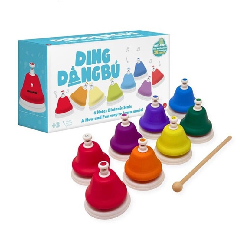 Campanas Musicales Infantiles Push (8 tonos) DingdangBú - Aúpa Organics