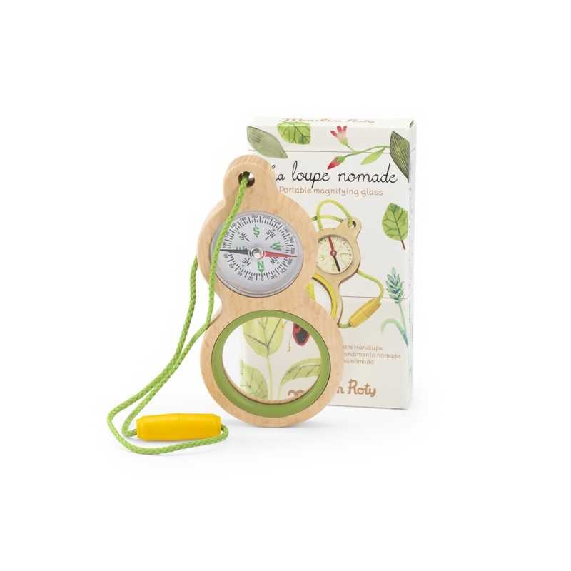 Lupa de Exploración con Brújula de Moulin Roty - Aúpa Organics