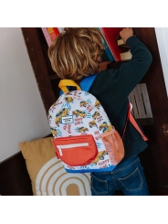 Mochila Escolar de Poliéster Reciclado de Hello Hossy - Aúpa Organics