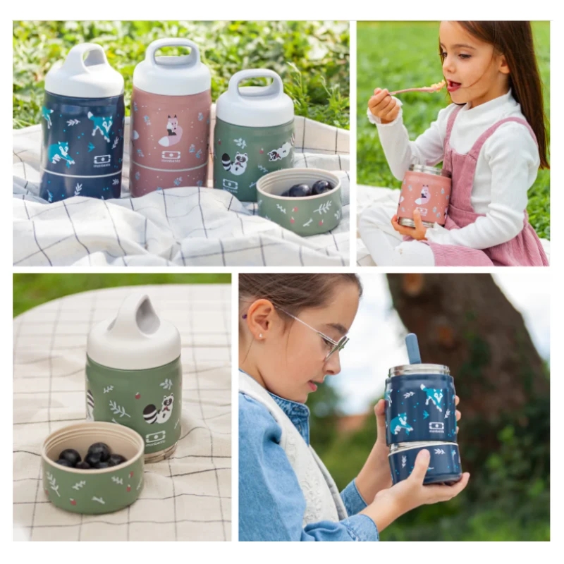 Fiambrera Térmica Infantil de Acero Inox 500 ml Monbento Handy - Aúpa Organics