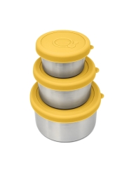 Pack 3 Fiambreras Herméticas de Acero Inoxidable Smikkels - Aúpa Organics