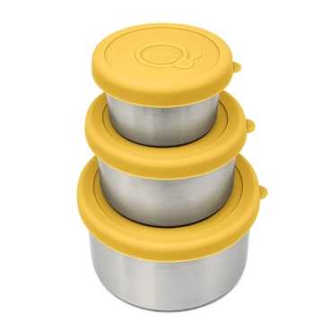 Pack 3 Fiambreras Herméticas de Acero Inoxidable Smikkels - Aúpa Organics