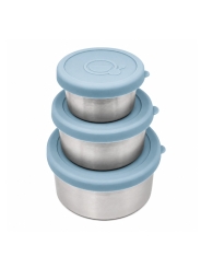 Pack 3 Fiambreras Herméticas de Acero Inoxidable Smikkels - Aúpa Organics