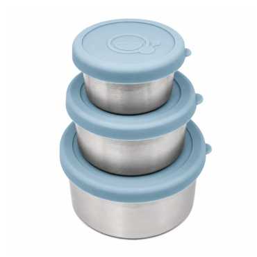 Pack 3 Fiambreras Herméticas de Acero Inoxidable Smikkels - Aúpa Organics