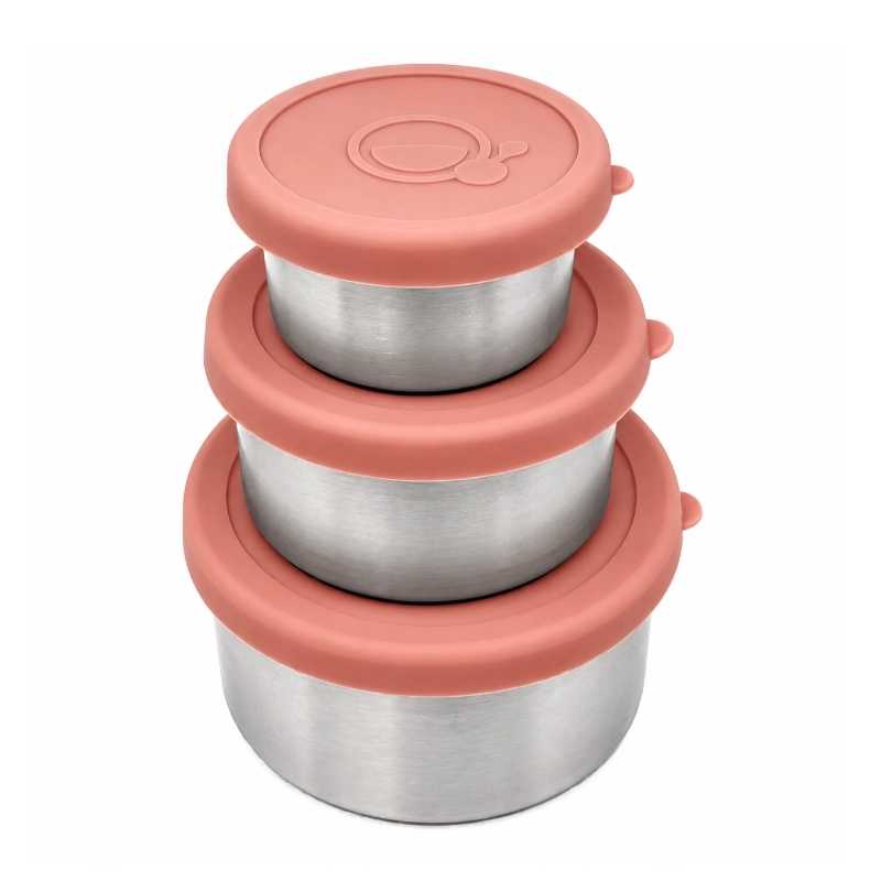 Pack 3 Fiambreras Herméticas de Acero Inoxidable Smikkels - Aúpa Organics