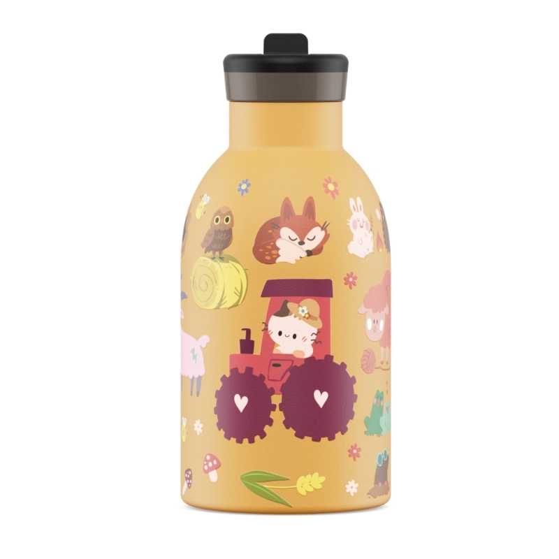 Botella Térmica de Acero Inoxidable 330 ml 24 Bottles - Aúpa Organics
