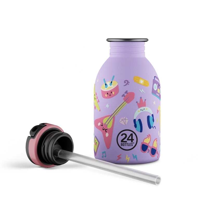 Botella de Acero Inoxidable 250 ml 24 Bottles - Aúpa Organics