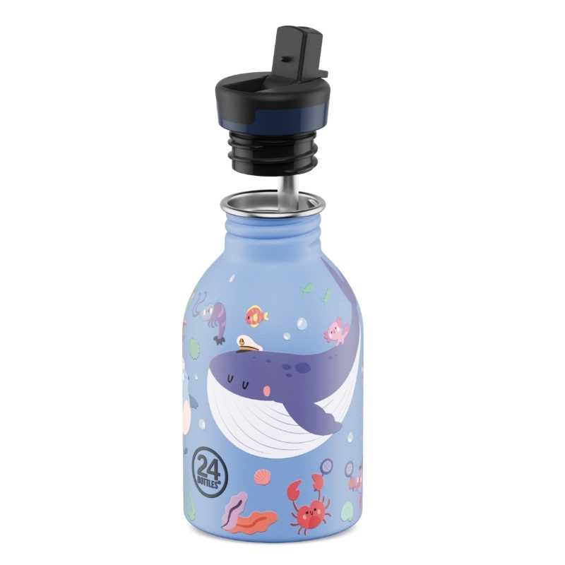 Botella de Acero Inoxidable 250 ml 24 Bottles - Aúpa Organics
