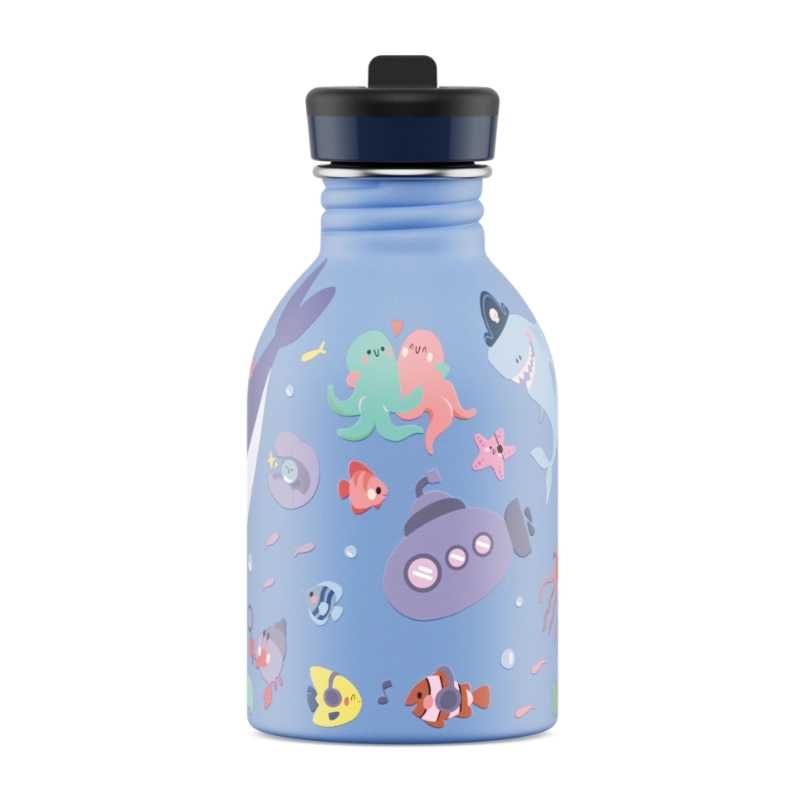 Botella de Acero Inoxidable 250 ml 24 Bottles - Aúpa Organics