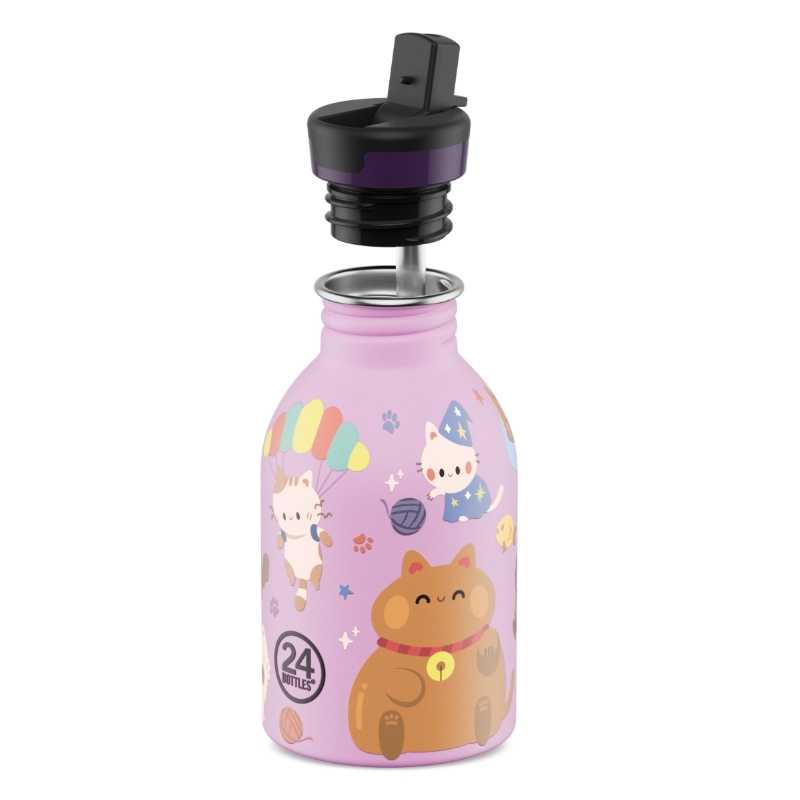 Botella de Acero Inoxidable 250 ml 24 Bottles - Aúpa Organics