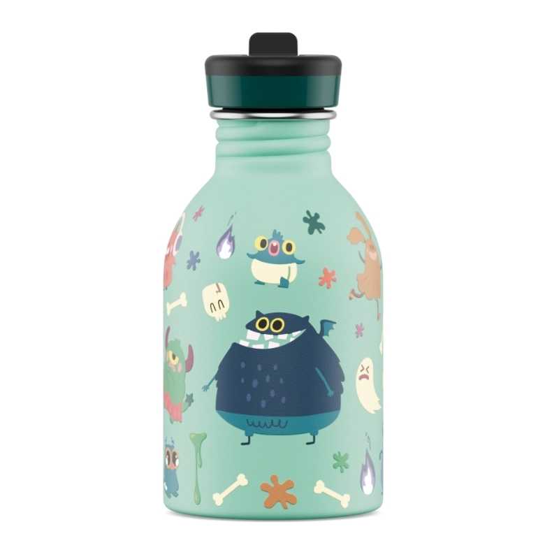 Botella de Acero Inoxidable 250 ml 24 Bottles - Aúpa Organics