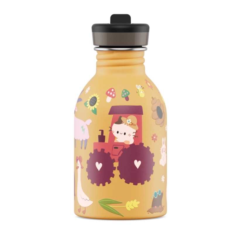 Botella de Acero Inoxidable 250 ml 24 Bottles - Aúpa Organics