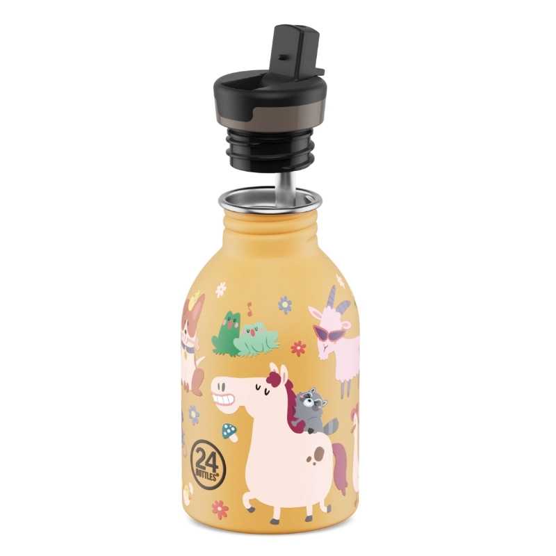 Botella de Acero Inoxidable 250 ml 24 Bottles - Aúpa Organics