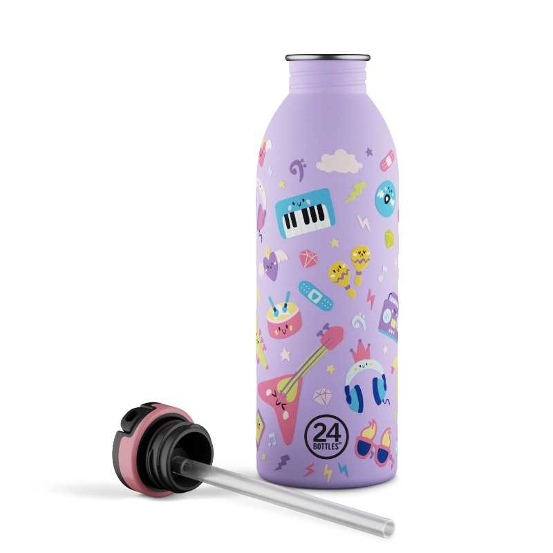 Botella de Acero Inoxidable 500 ml 24 Bottles - Aúpa Organics