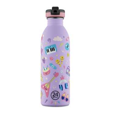 Botella de Acero Inoxidable 500 ml 24 Bottles - Aúpa Organics