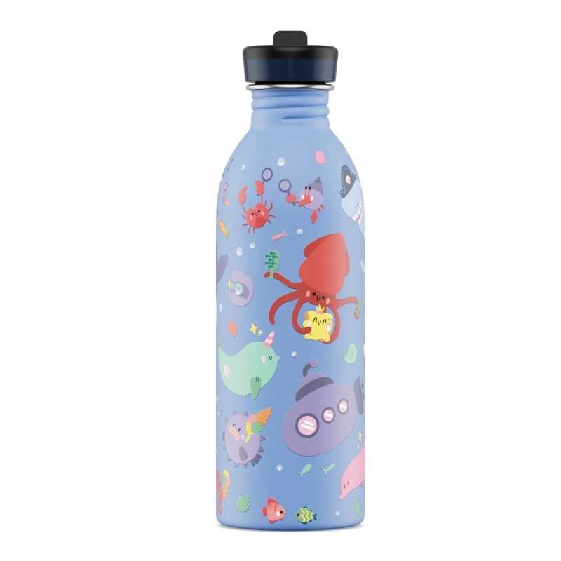 Botella de Acero Inoxidable 500 ml 24 Bottles - Aúpa Organics