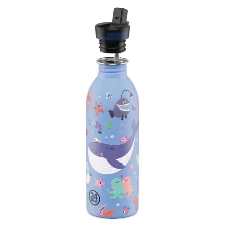 Botella de Acero Inoxidable 500 ml 24 Bottles - Aúpa Organics