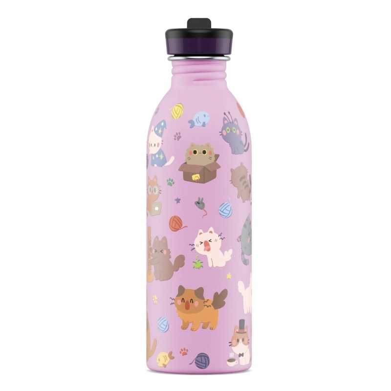 Botella de Acero Inoxidable 500 ml 24 Bottles - Aúpa Organics