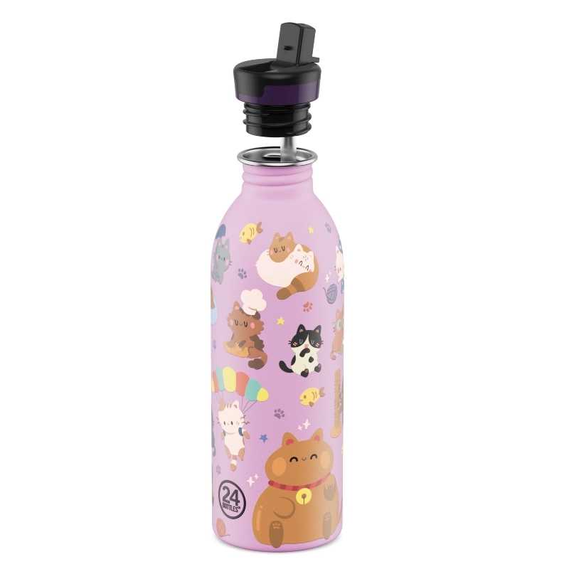 Botella de Acero Inoxidable 500 ml 24 Bottles - Aúpa Organics