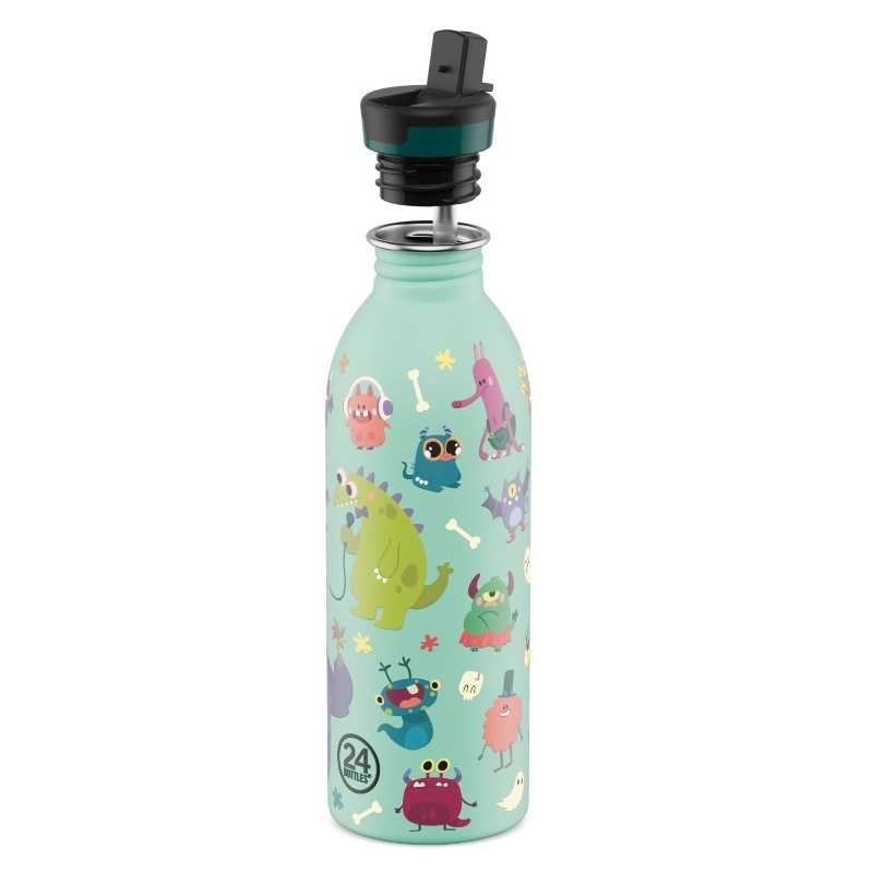 Botella de Acero Inoxidable 500 ml 24 Bottles - Aúpa Organics