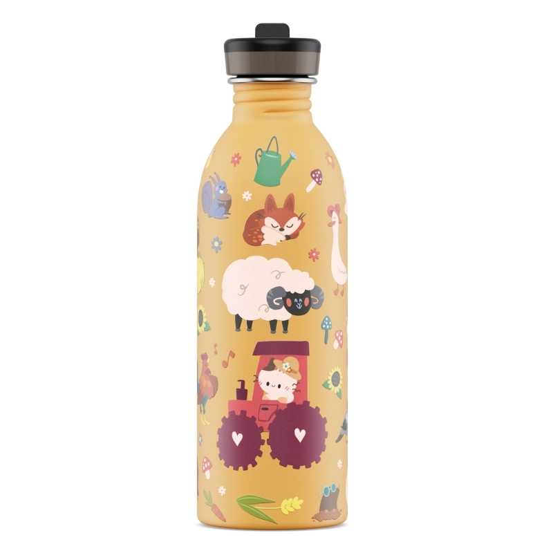 Botella de Acero Inoxidable 500 ml 24 Bottles - Aúpa Organics