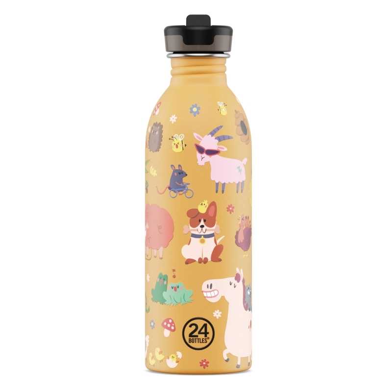 Botella de Acero Inoxidable 500 ml 24 Bottles - Aúpa Organics