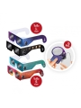 Kit para Eclipse Solar Buki | 4 Gafas Certificadas + Filtros para Smartphone - Aúpa Organics
