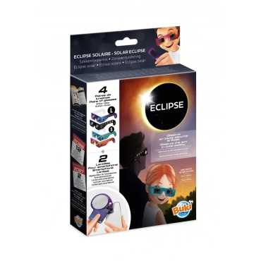 Kit para Eclipse Solar Buki | 4 Gafas Certificadas + Filtros para Smartphone - Aúpa Organics