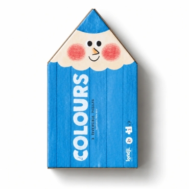 7 Puzzles de 3 piezas My Colours de Londji - Aúpa Organics