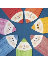 7 Puzzles de 3 piezas My Colours de Londji - Aúpa Organics