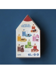7 Puzzles de 3 piezas My Colours de Londji - Aúpa Organics
