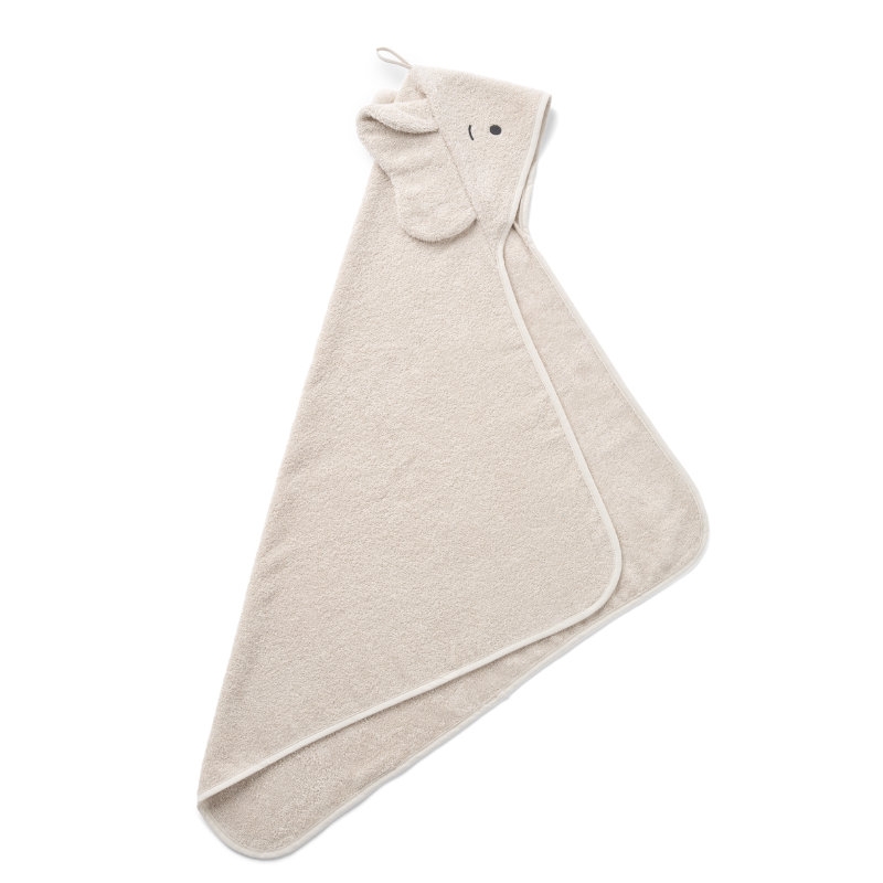 Toalla con Capucha Elefante Algodón Orgánico Liewood - Aúpa Organics